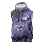 Hobart Hurricanes NAIDOC Week 2026 Custom Sleeveless Hoodie 50 Years Deadly Indigenous Art Glitter Effect
