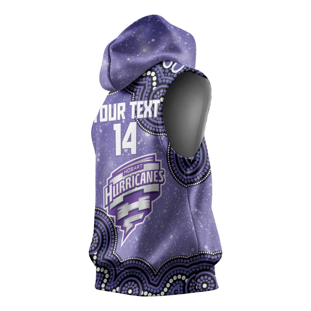 Hobart Hurricanes NAIDOC Week 2026 Custom Sleeveless Hoodie 50 Years Deadly Indigenous Art Glitter Effect