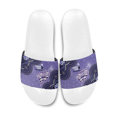 Hobart Hurricanes NAIDOC Week 2026 Custom Slide Sandals 50 Years Deadly Indigenous Art Glitter Effect
