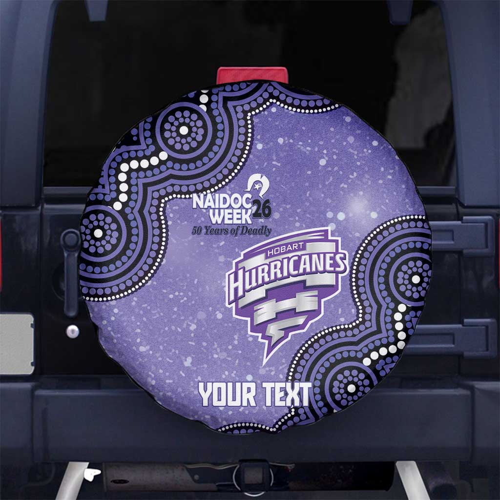 Hobart Hurricanes NAIDOC Week 2026 Custom Spare Tire Cover 50 Years Deadly Indigenous Art Glitter Effect