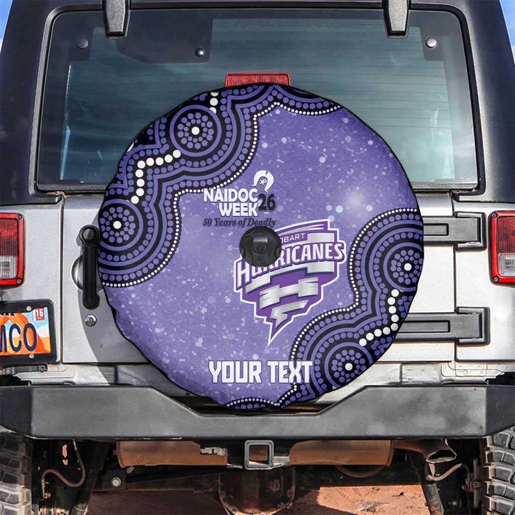 Hobart Hurricanes NAIDOC Week 2026 Custom Spare Tire Cover 50 Years Deadly Indigenous Art Glitter Effect