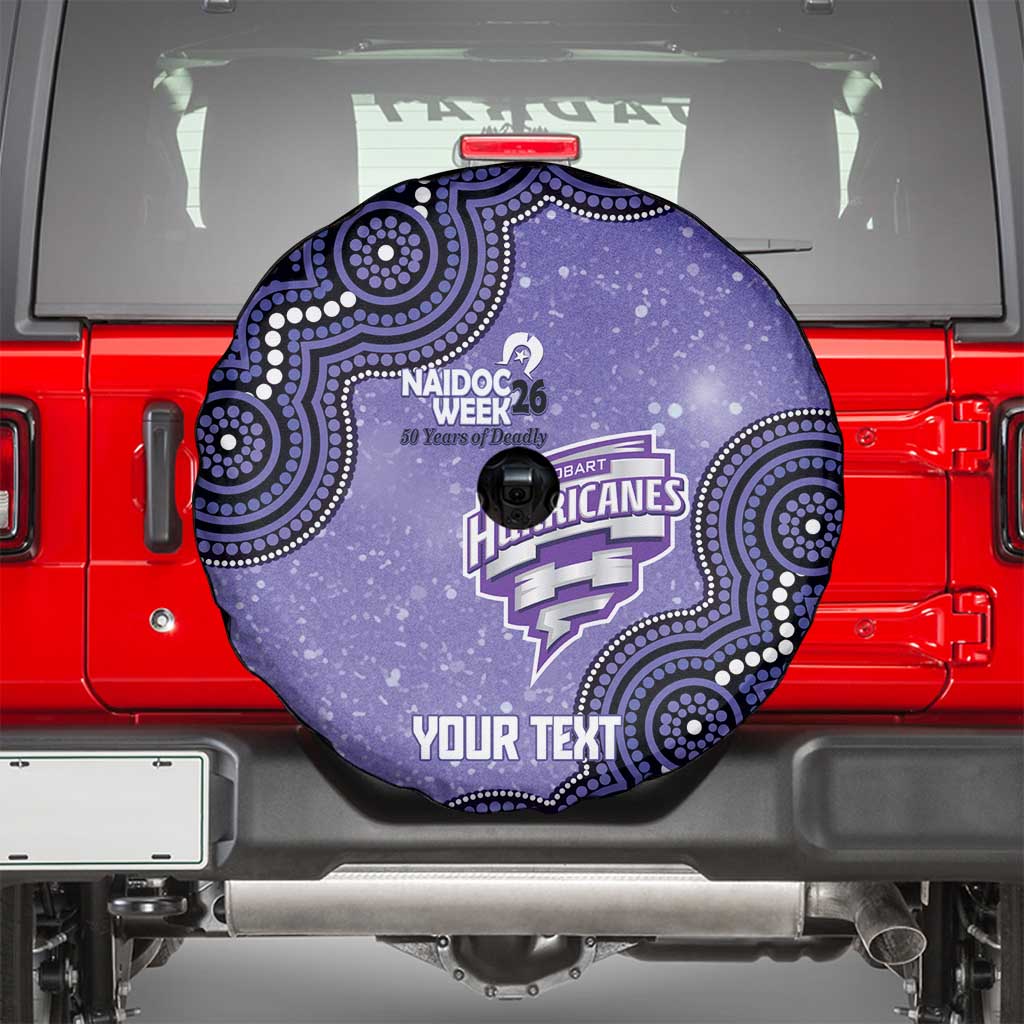 Hobart Hurricanes NAIDOC Week 2026 Custom Spare Tire Cover 50 Years Deadly Indigenous Art Glitter Effect