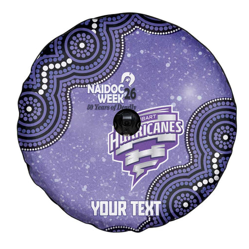 Hobart Hurricanes NAIDOC Week 2026 Custom Spare Tire Cover 50 Years Deadly Indigenous Art Glitter Effect