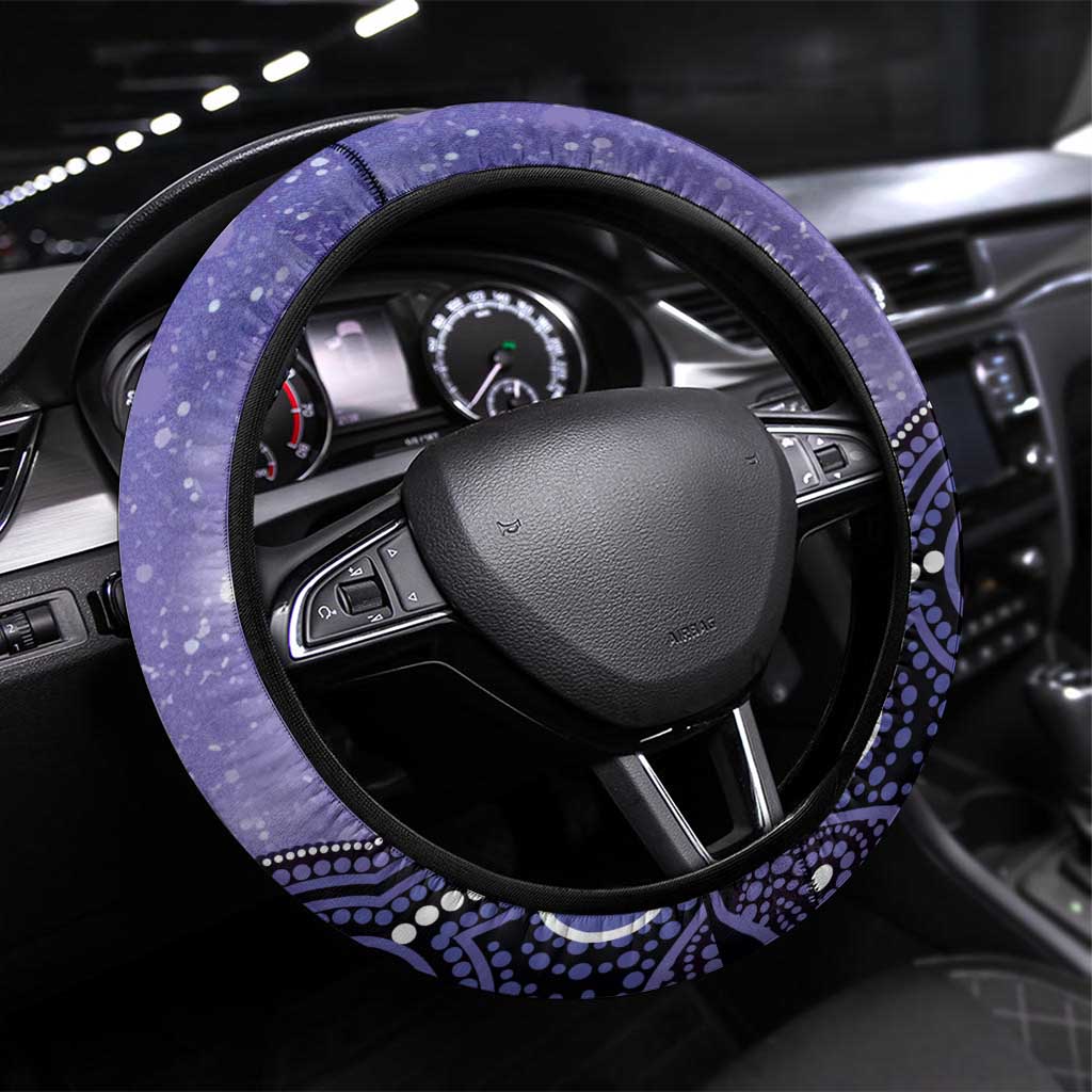 Hobart Hurricanes NAIDOC Week 2026 Steering Wheel Cover 50 Years Deadly Indigenous Art Glitter Effect
