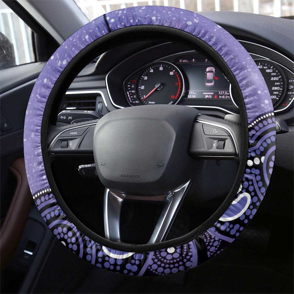 Hobart Hurricanes NAIDOC Week 2026 Steering Wheel Cover 50 Years Deadly Indigenous Art Glitter Effect