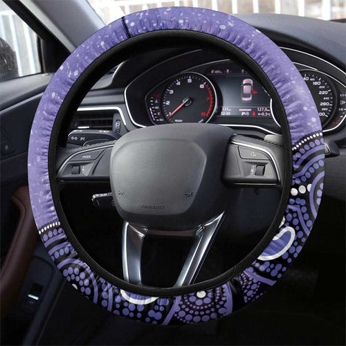 Hobart Hurricanes NAIDOC Week 2026 Steering Wheel Cover 50 Years Deadly Indigenous Art Glitter Effect