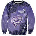 Hobart Hurricanes NAIDOC Week 2026 Custom Sweatshirt 50 Years Deadly Indigenous Art Glitter Effect