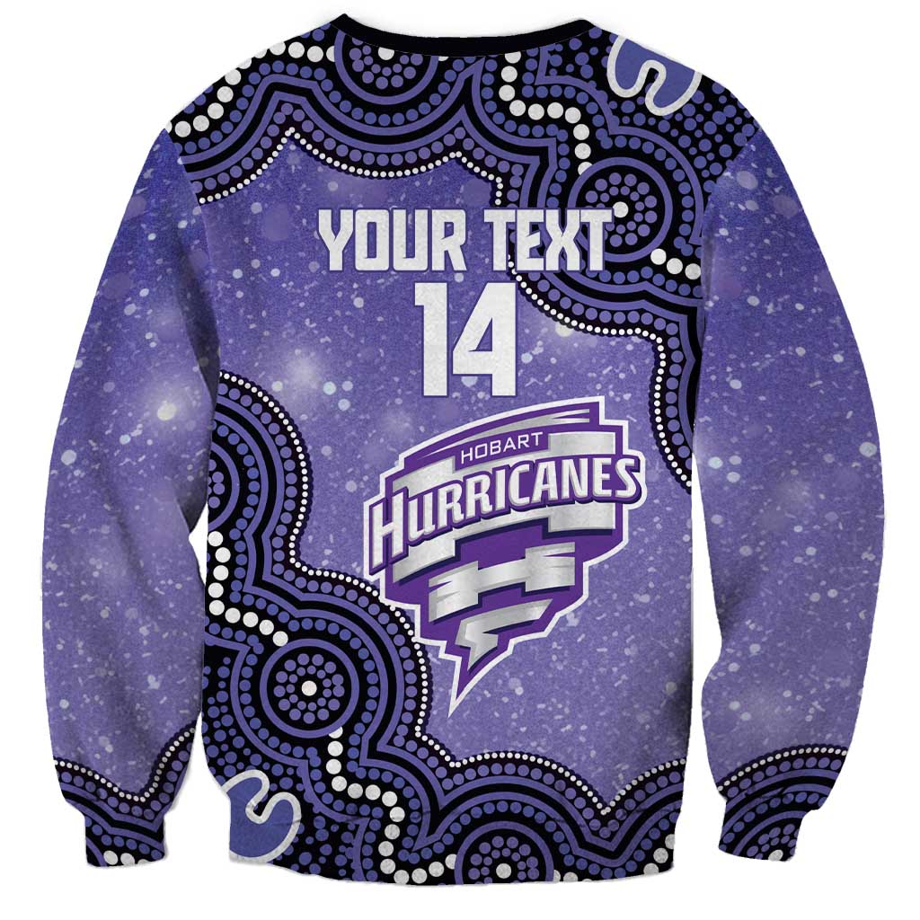 Hobart Hurricanes NAIDOC Week 2026 Custom Sweatshirt 50 Years Deadly Indigenous Art Glitter Effect