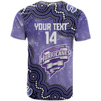 Hobart Hurricanes NAIDOC Week 2026 Custom T Shirt 50 Years Deadly Indigenous Art Glitter Effect