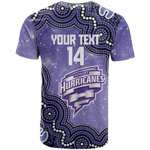Hobart Hurricanes NAIDOC Week 2026 Custom T Shirt 50 Years Deadly Indigenous Art Glitter Effect