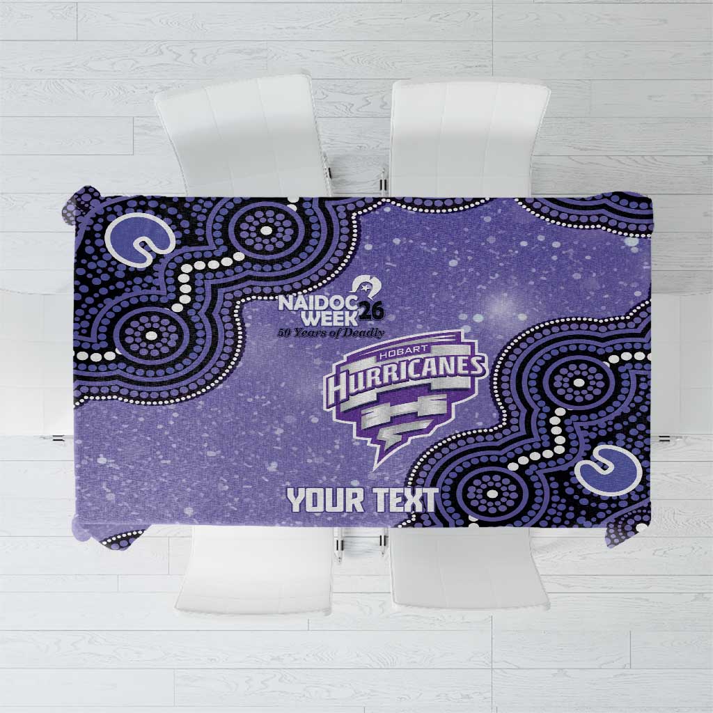 Hobart Hurricanes NAIDOC Week 2026 Custom Tablecloth 50 Years Deadly Indigenous Art Glitter Effect