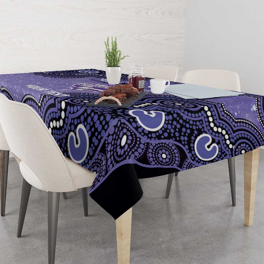 Hobart Hurricanes NAIDOC Week 2026 Custom Tablecloth 50 Years Deadly Indigenous Art Glitter Effect