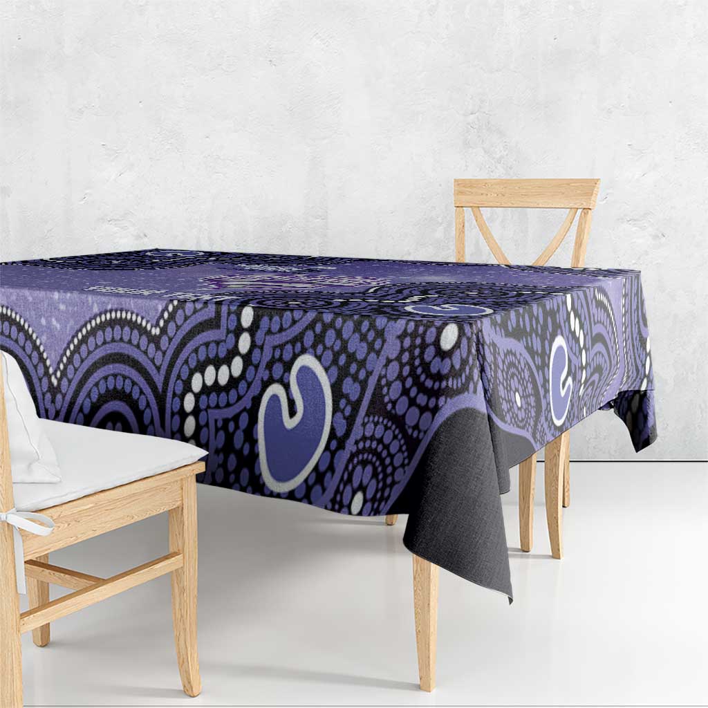 Hobart Hurricanes NAIDOC Week 2026 Custom Tablecloth 50 Years Deadly Indigenous Art Glitter Effect