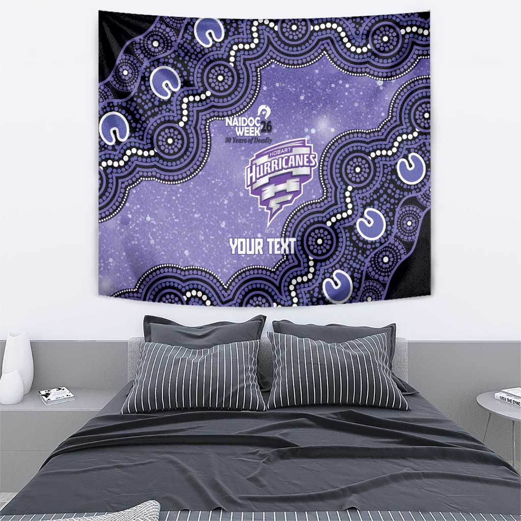 Hobart Hurricanes NAIDOC Week 2026 Custom Tapestry 50 Years Deadly Indigenous Art Glitter Effect