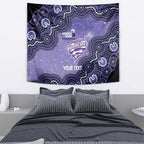 Hobart Hurricanes NAIDOC Week 2026 Custom Tapestry 50 Years Deadly Indigenous Art Glitter Effect