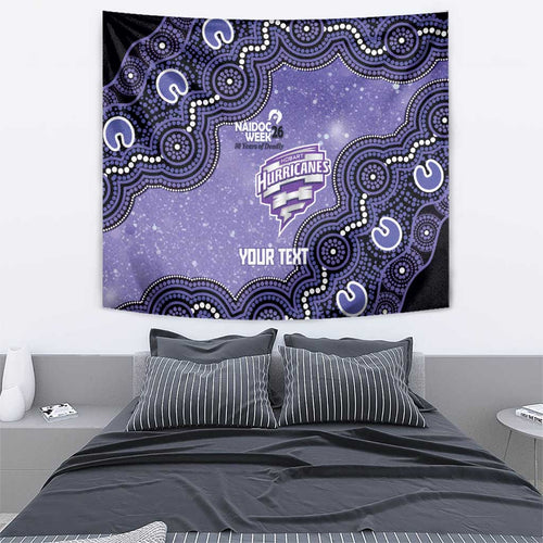 Hobart Hurricanes NAIDOC Week 2026 Custom Tapestry 50 Years Deadly Indigenous Art Glitter Effect