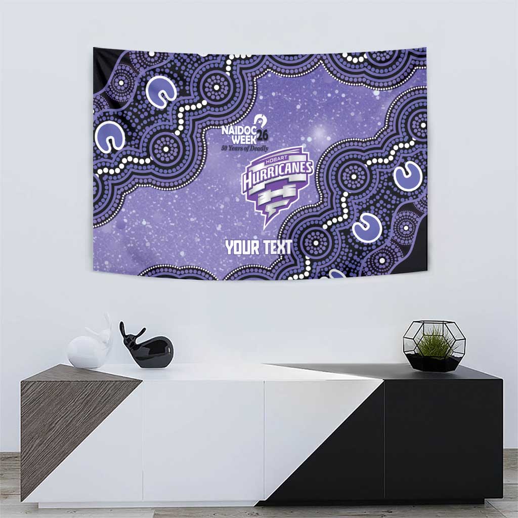 Hobart Hurricanes NAIDOC Week 2026 Custom Tapestry 50 Years Deadly Indigenous Art Glitter Effect