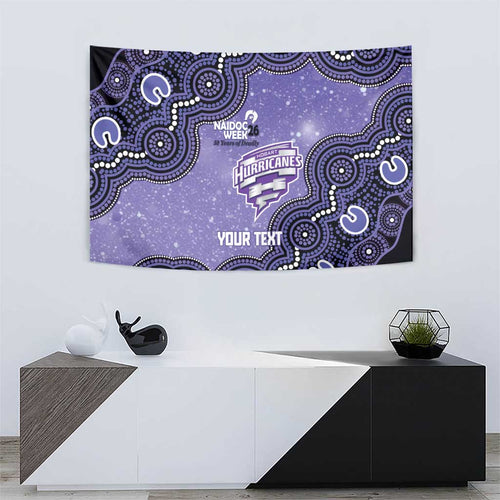 Hobart Hurricanes NAIDOC Week 2026 Custom Tapestry 50 Years Deadly Indigenous Art Glitter Effect