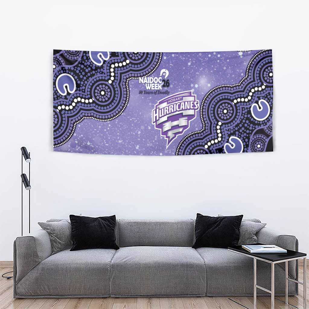 Hobart Hurricanes NAIDOC Week 2026 Custom Tapestry 50 Years Deadly Indigenous Art Glitter Effect