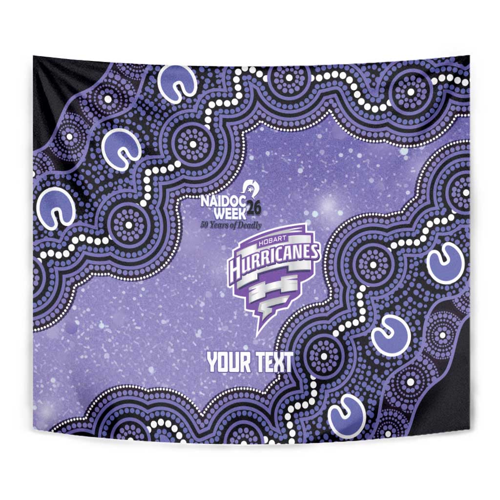 Hobart Hurricanes NAIDOC Week 2026 Custom Tapestry 50 Years Deadly Indigenous Art Glitter Effect