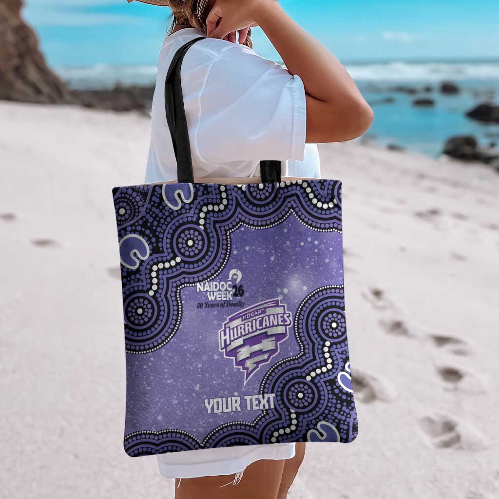 Hobart Hurricanes NAIDOC Week 2026 Custom Tote Bag 50 Years Deadly Indigenous Art Glitter Effect