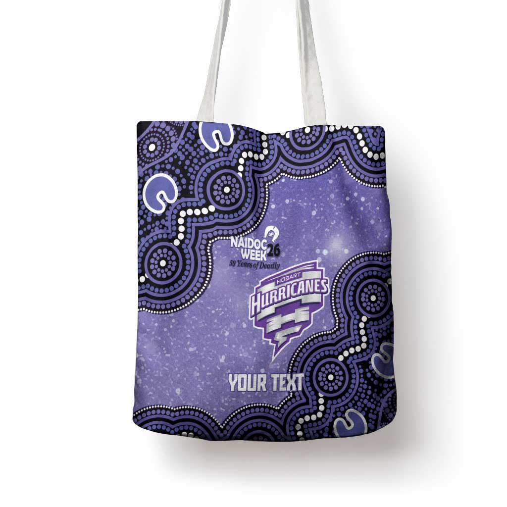Hobart Hurricanes NAIDOC Week 2026 Custom Tote Bag 50 Years Deadly Indigenous Art Glitter Effect