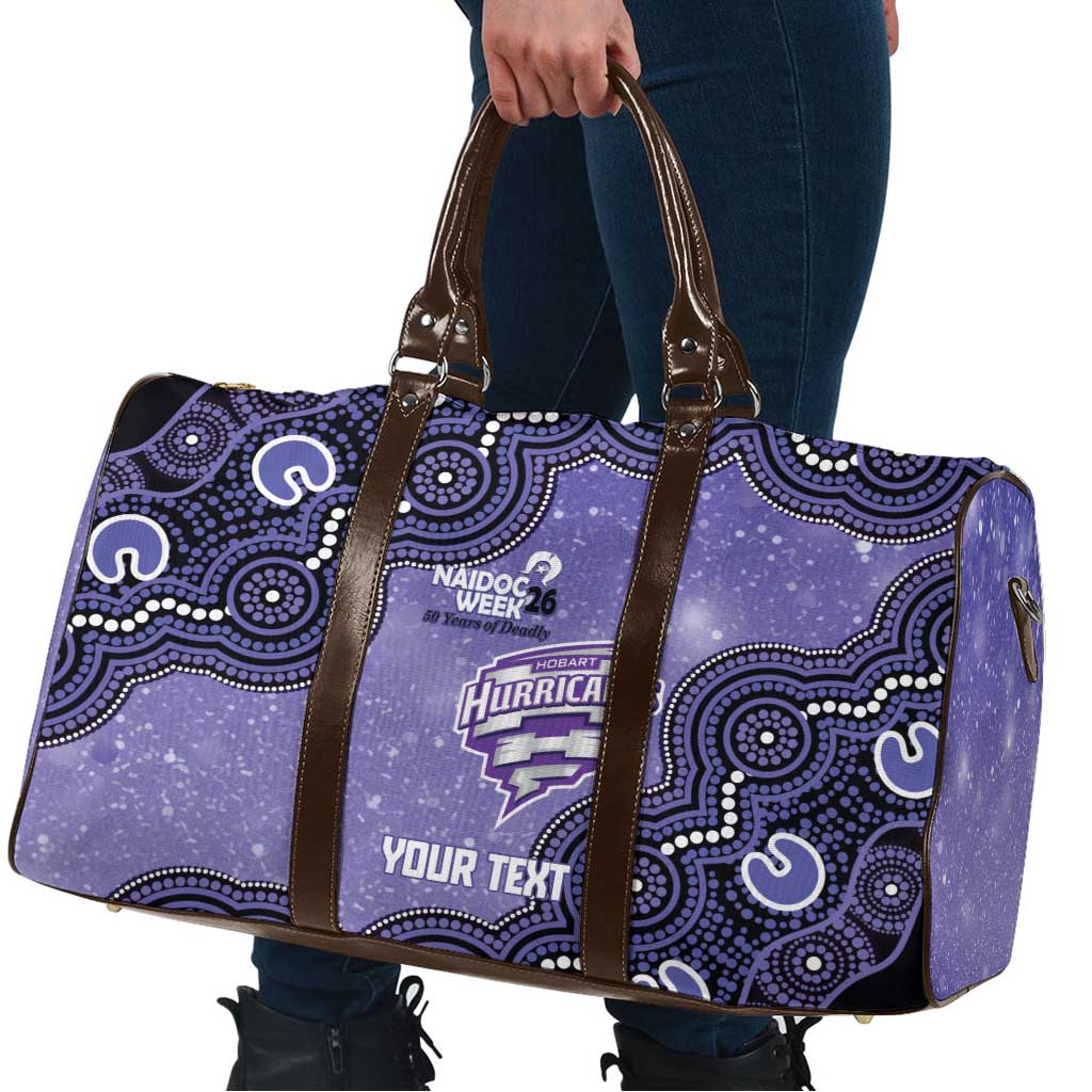 Hobart Hurricanes NAIDOC Week 2026 Custom Travel Bag 50 Years Deadly Indigenous Art Glitter Effect
