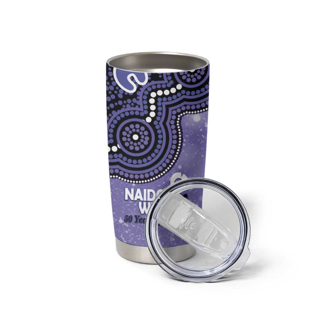 Hobart Hurricanes NAIDOC Week 2026 Custom Tumbler Cup 50 Years Deadly Indigenous Art Glitter Effect
