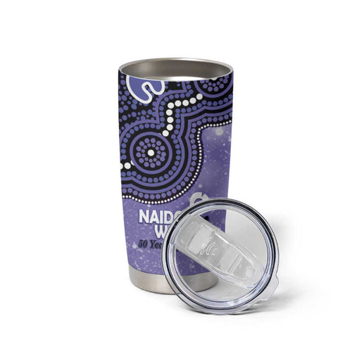 Hobart Hurricanes NAIDOC Week 2026 Custom Tumbler Cup 50 Years Deadly Indigenous Art Glitter Effect