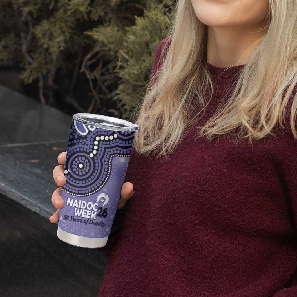 Hobart Hurricanes NAIDOC Week 2026 Custom Tumbler Cup 50 Years Deadly Indigenous Art Glitter Effect