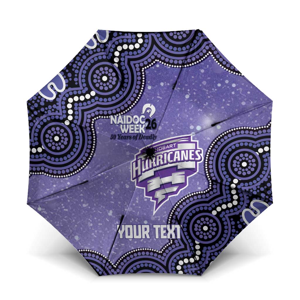 Hobart Hurricanes NAIDOC Week 2026 Custom Umbrella 50 Years Deadly Indigenous Art Glitter Effect
