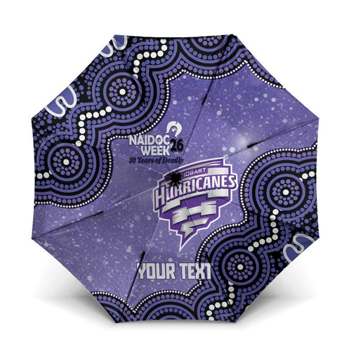 Hobart Hurricanes NAIDOC Week 2026 Custom Umbrella 50 Years Deadly Indigenous Art Glitter Effect