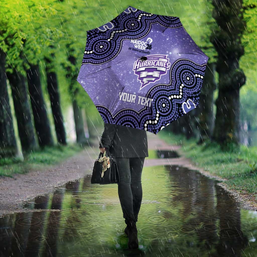 Hobart Hurricanes NAIDOC Week 2026 Custom Umbrella 50 Years Deadly Indigenous Art Glitter Effect