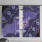 Hobart Hurricanes NAIDOC Week 2026 Custom Window Curtain 50 Years Deadly Indigenous Art Glitter Effect