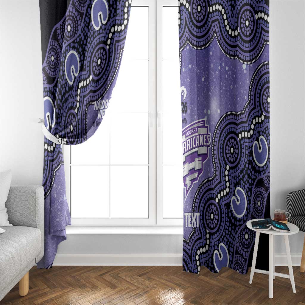 Hobart Hurricanes NAIDOC Week 2026 Custom Window Curtain 50 Years Deadly Indigenous Art Glitter Effect