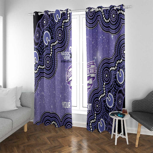 Hobart Hurricanes NAIDOC Week 2026 Custom Window Curtain 50 Years Deadly Indigenous Art Glitter Effect