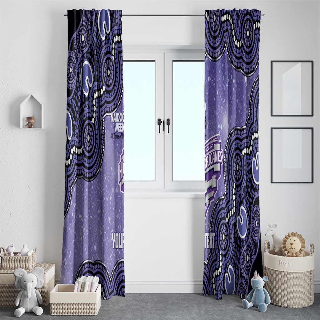 Hobart Hurricanes NAIDOC Week 2026 Custom Window Curtain 50 Years Deadly Indigenous Art Glitter Effect