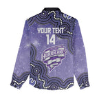 Hobart Hurricanes NAIDOC Week 2026 Custom Women Casual Shirt 50 Years Deadly Indigenous Art Glitter Effect