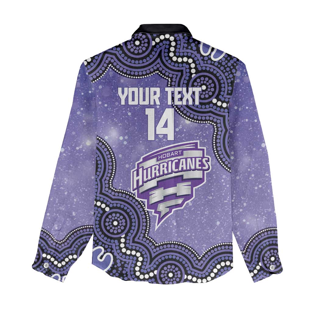 Hobart Hurricanes NAIDOC Week 2026 Custom Women Casual Shirt 50 Years Deadly Indigenous Art Glitter Effect