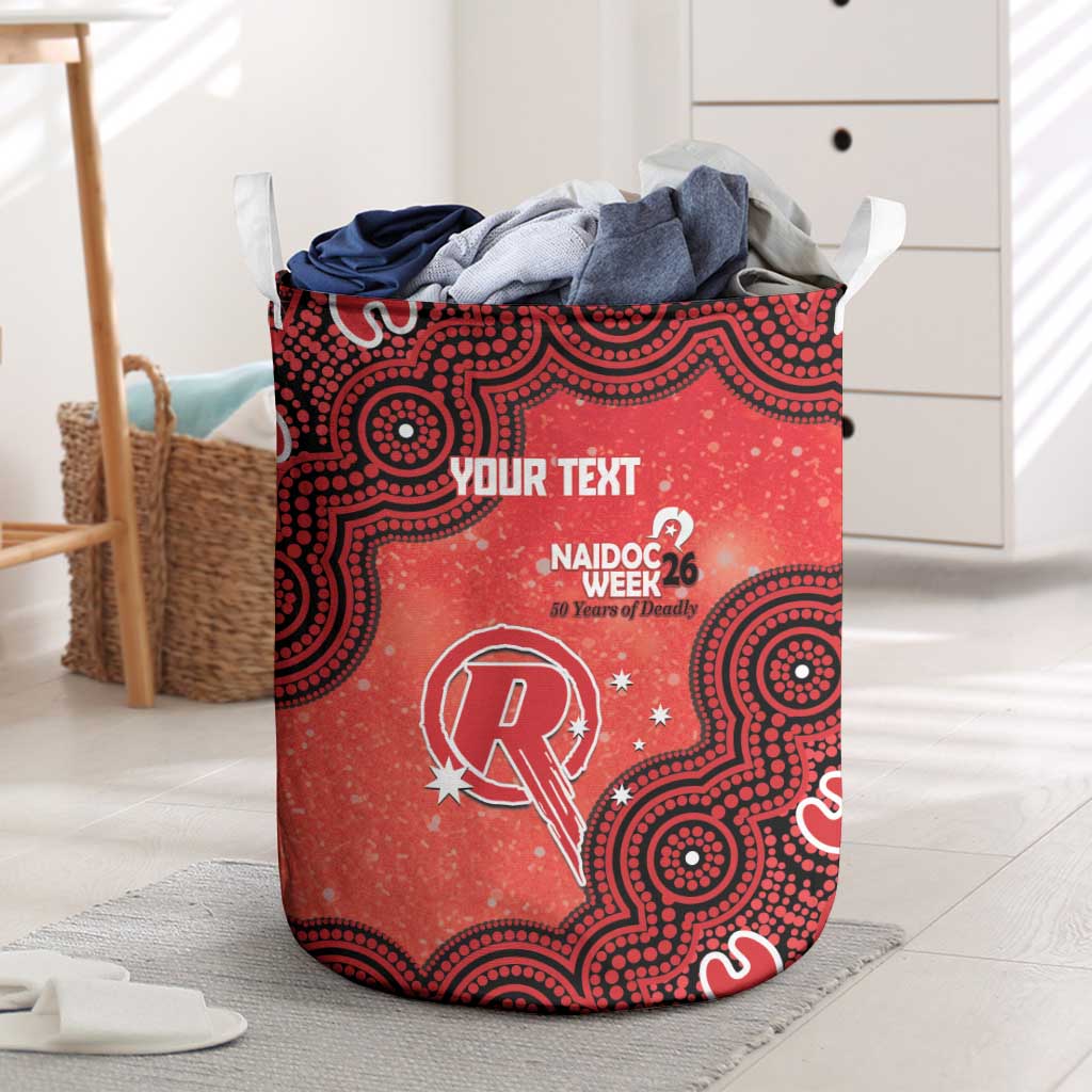 Melbourne Renegades NAIDOC Week 2026 Custom Laundry Basket 50 Years Deadly Indigenous Art Glitter Effect