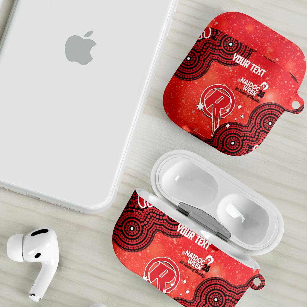 Melbourne Renegades NAIDOC Week 2026 Custom AirPods Case 50 Years Deadly Indigenous Art Glitter Effect
