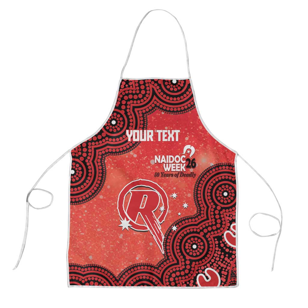 Melbourne Renegades NAIDOC Week 2026 Custom Apron 50 Years Deadly Indigenous Art Glitter Effect