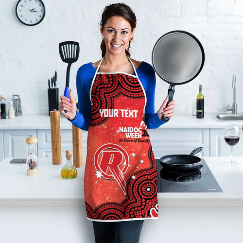 Melbourne Renegades NAIDOC Week 2026 Custom Apron 50 Years Deadly Indigenous Art Glitter Effect