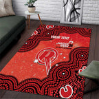 Melbourne Renegades NAIDOC Week 2026 Custom Area Rug 50 Years Deadly Indigenous Art Glitter Effect