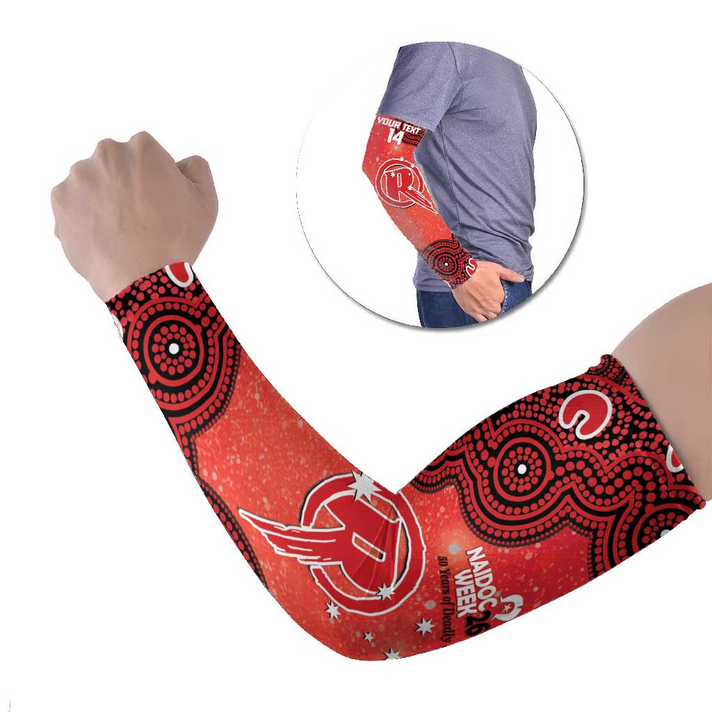 Melbourne Renegades NAIDOC Week 2026 Custom Arm Sleeves 50 Years Deadly Indigenous Art Glitter Effect