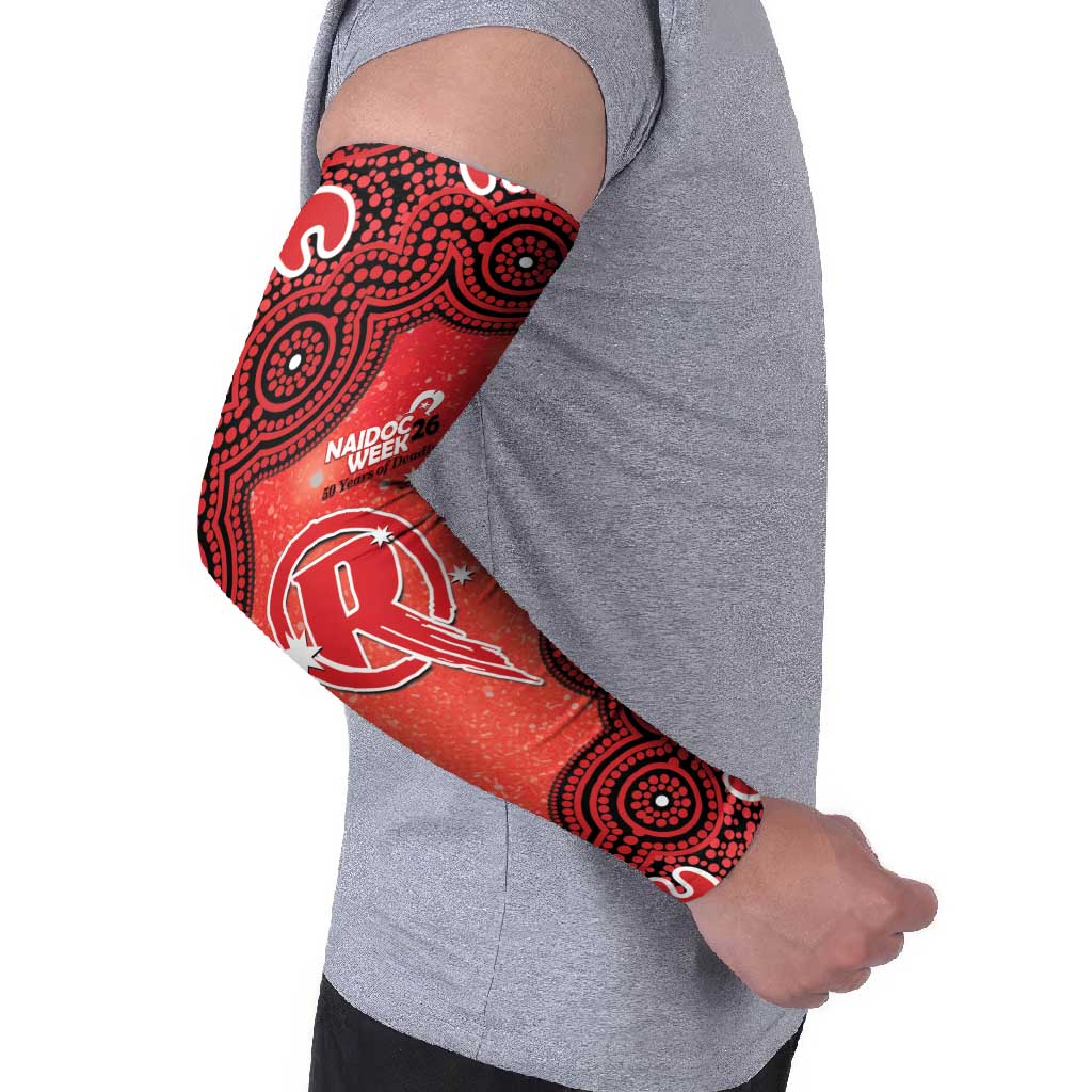 Melbourne Renegades NAIDOC Week 2026 Custom Arm Sleeves 50 Years Deadly Indigenous Art Glitter Effect
