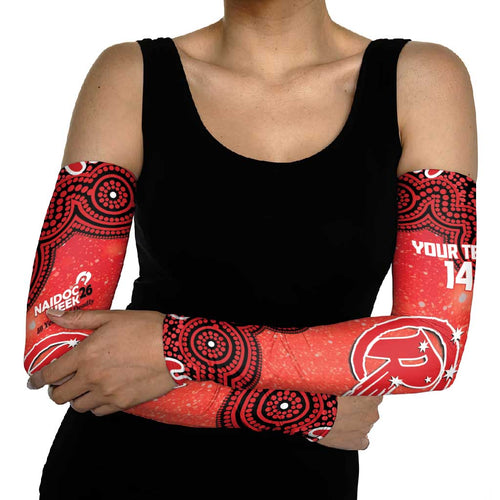 Melbourne Renegades NAIDOC Week 2026 Custom Arm Sleeves 50 Years Deadly Indigenous Art Glitter Effect