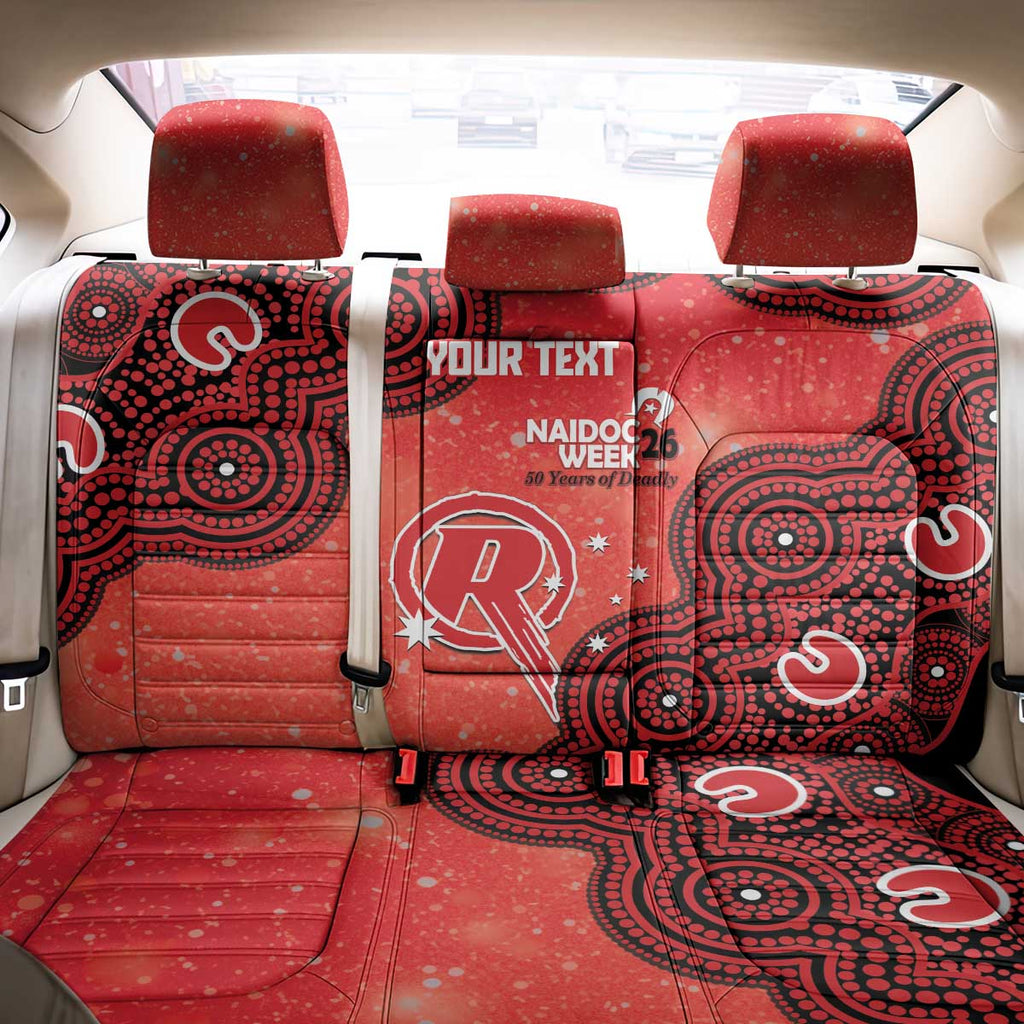 Melbourne Renegades NAIDOC Week 2026 Custom Back Car Seat Cover 50 Years Deadly Indigenous Art Glitter Effect