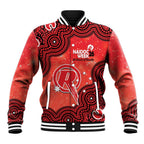 Melbourne Renegades NAIDOC Week 2026 Custom Baseball Jacket 50 Years Deadly Indigenous Art Glitter Effect