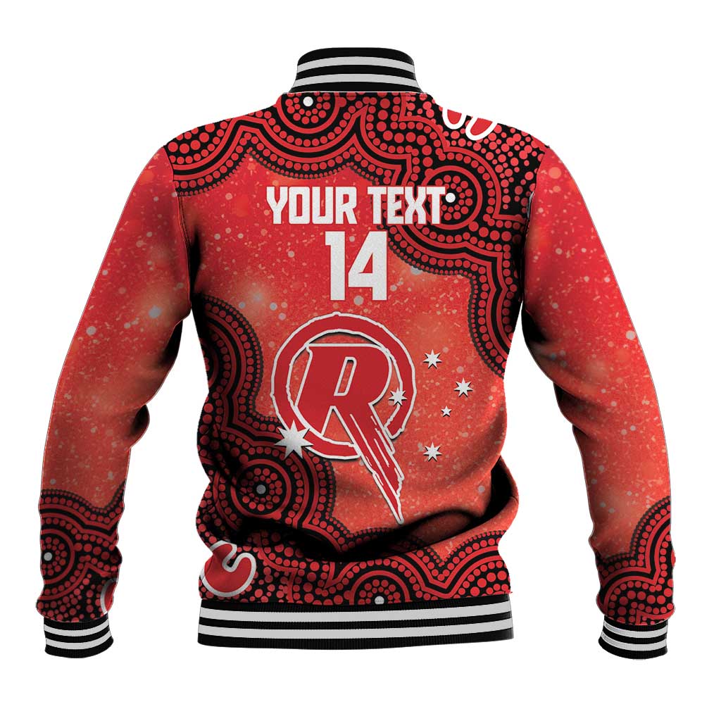 Melbourne Renegades NAIDOC Week 2026 Custom Baseball Jacket 50 Years Deadly Indigenous Art Glitter Effect